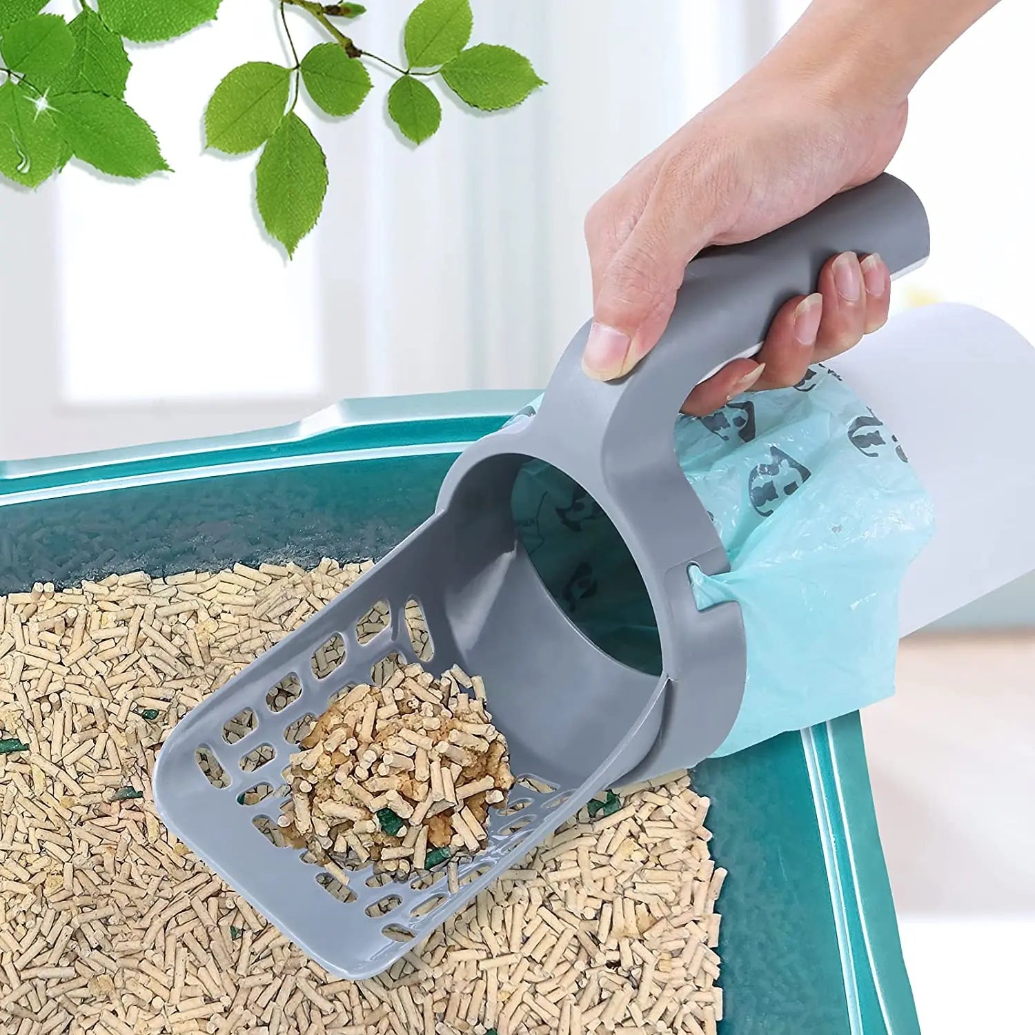 Cat Litter Scoop with Trash Can - Furry Club