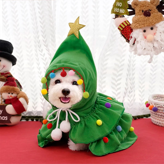 Christmas Elf Costume for Dogs and Cats - Furry Club