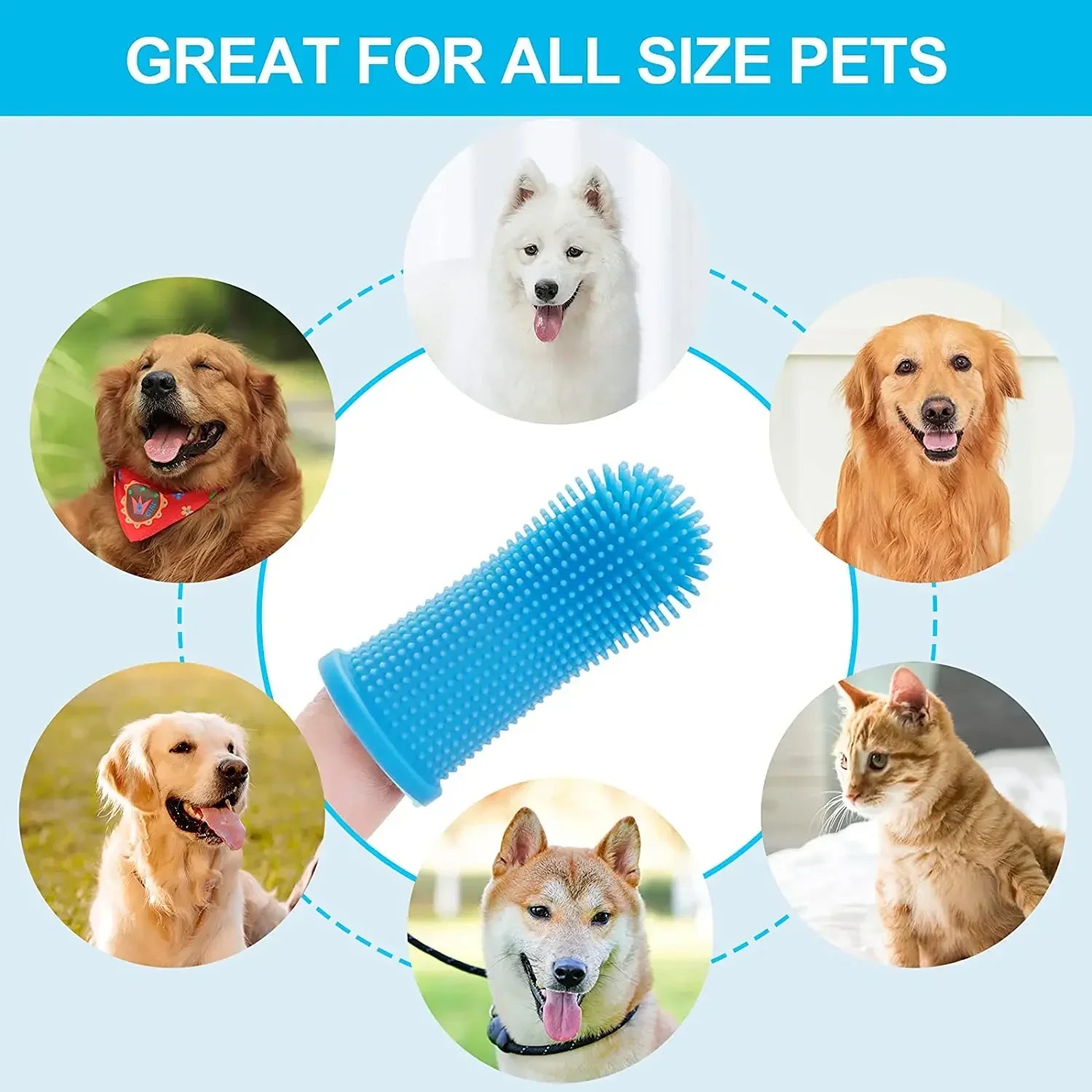 Soft Silicone Pet Toothbrush - Furry Club