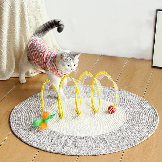 Collapsible Cat Tunnel For Indoor Cats - Furry Club