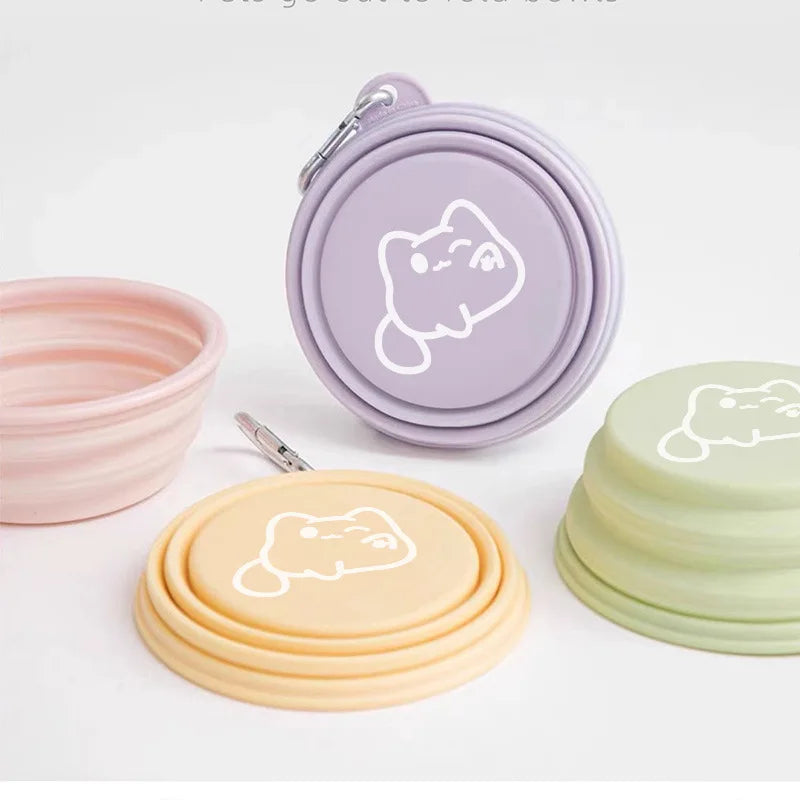 Portable Pet Folding Silicone Bowl - Furry Club