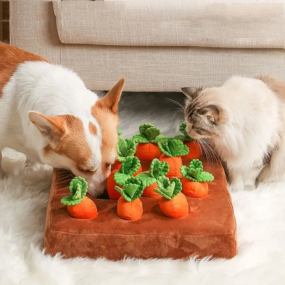 Carrot Snuffle Mat for Dogs Cats Training Toy - Furry Club