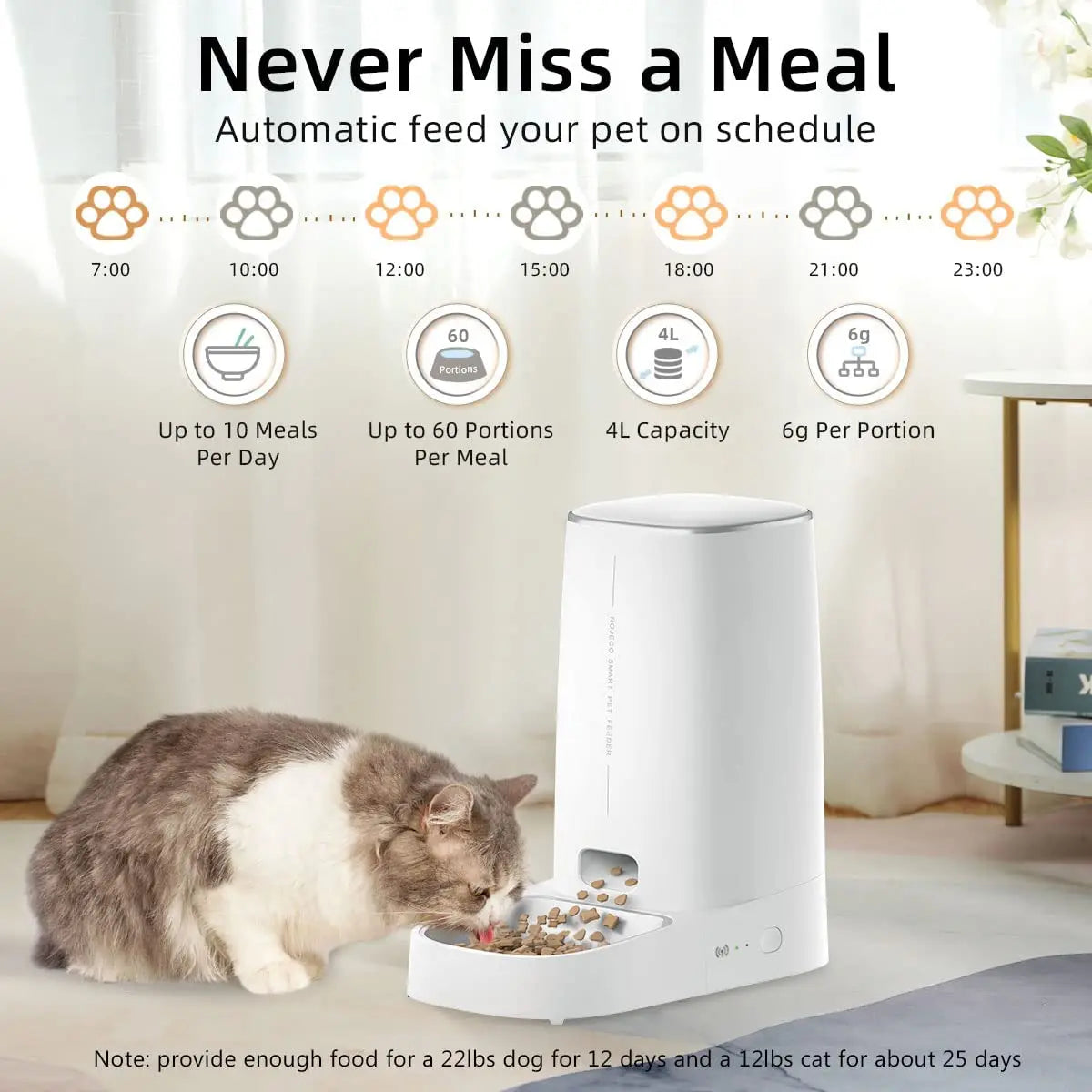 4L Automatic Pet Feeder - Furry Club