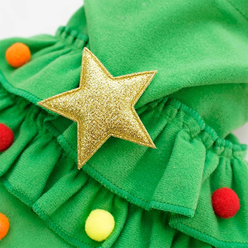 Christmas Elf Costume for Dogs and Cats - Furry Club
