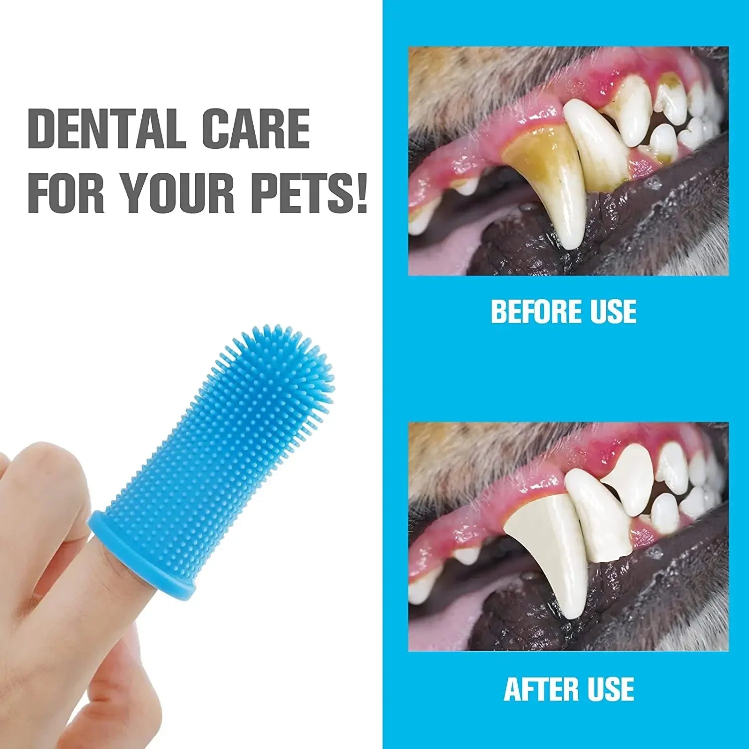 Soft Silicone Pet Toothbrush - Furry Club