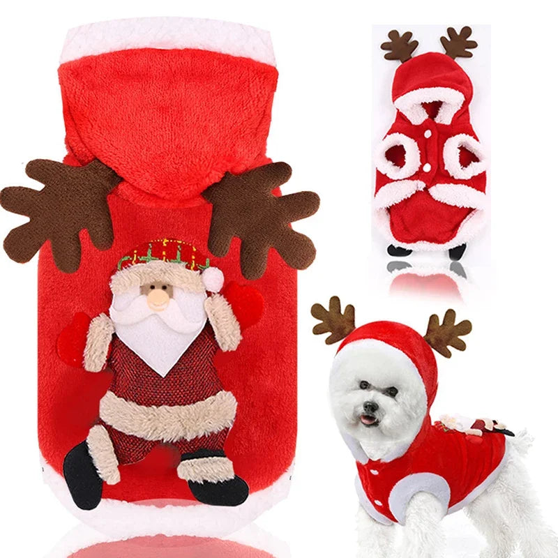 Christmas Santa Costume for Dogs - Furry Club