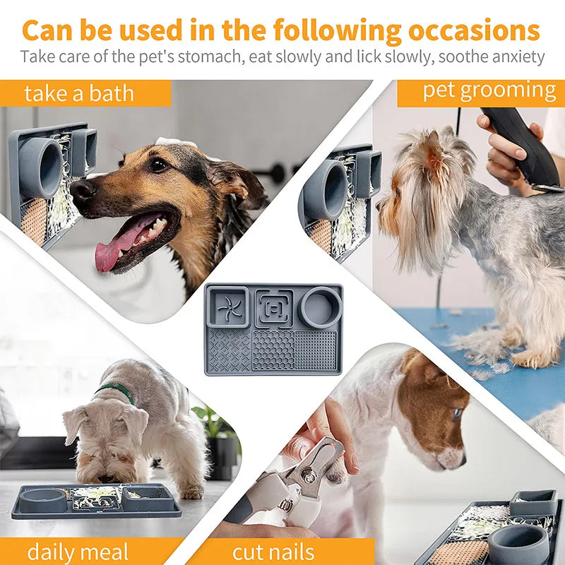 Multifunction Slow Feeder Licking Mat - Furry Club