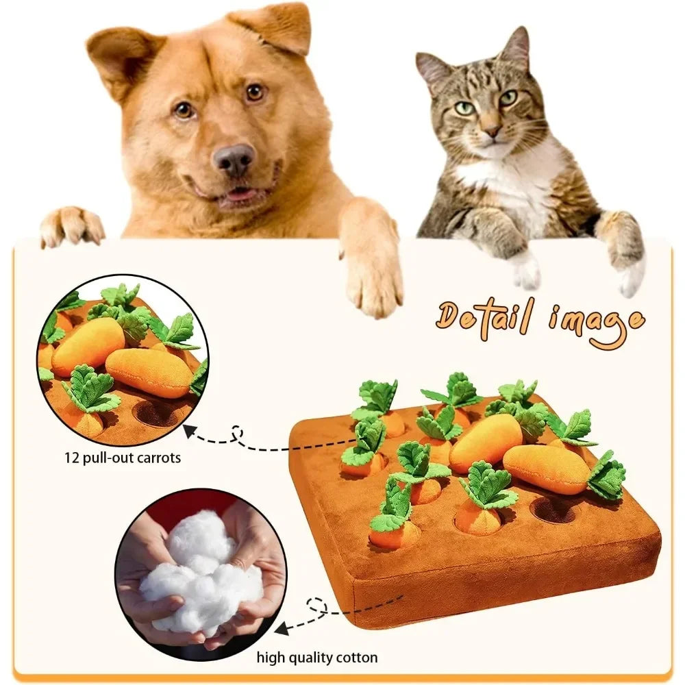 Carrot Snuffle Mat for Dogs Cats Training Toy - Furry Club