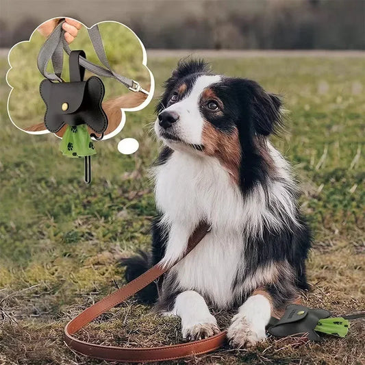 Dog Poop Bag Dispenser with Leash Clip - Furry Club