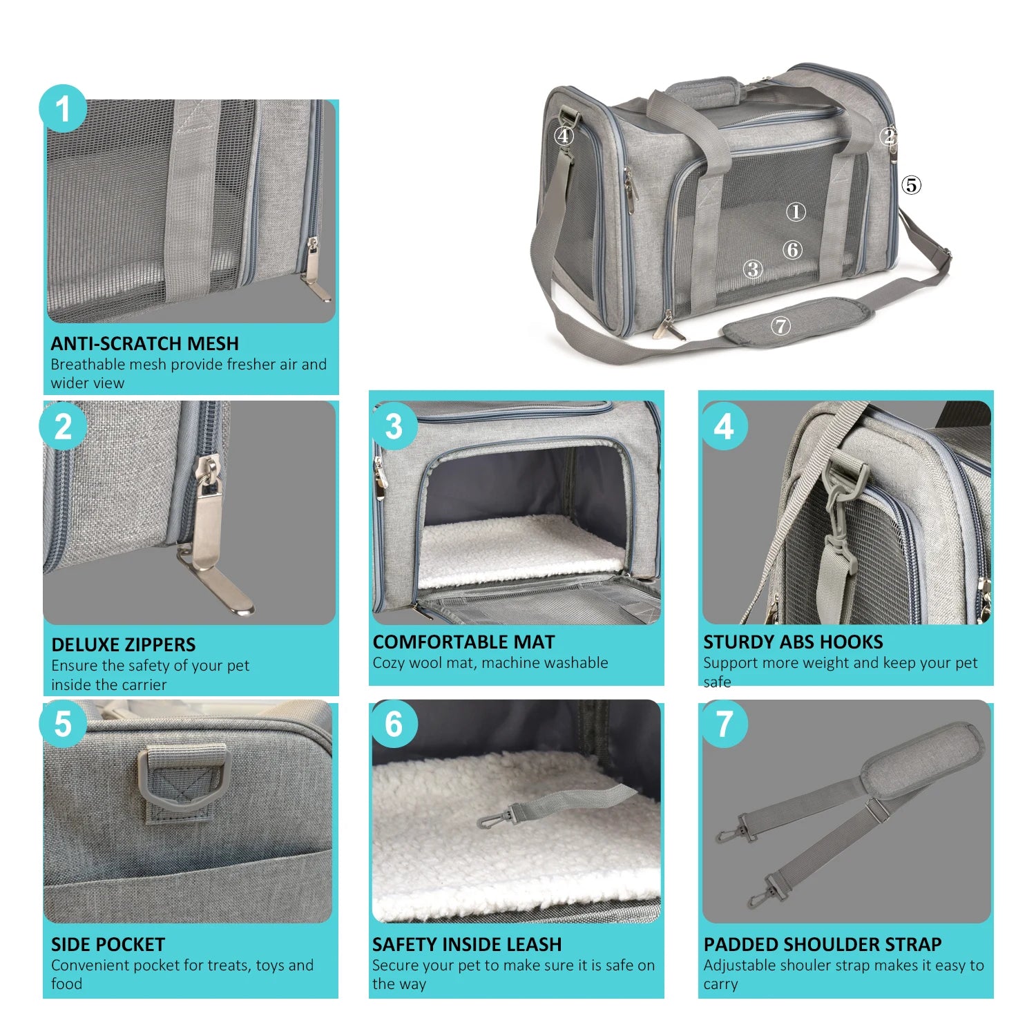 Breathable Pet Travel Backpack - Furry Club
